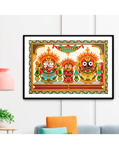 The Jagannath Darbar Pattachitra Art Painting For Home Wall Art Decor-12665599