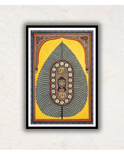 Incarnation of Ganesh Ganpati Artwork Pattachitra Art Painting For Home Wall Art Decor-1