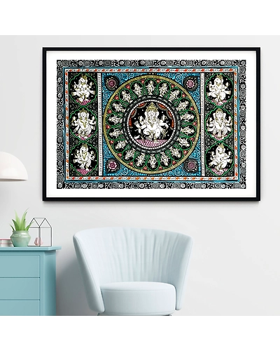 The Incarnations of Ganesh Ganpati Artwork Pattachitra Art Painting For Home Wall Art Decor-12665643