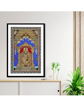 Balaji Darbar Pattachitra Art Painting For Home Wall Art Decor
