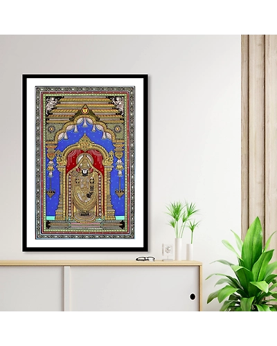 Balaji Darbar Pattachitra Art Painting For Home Wall Art Decor-12665647