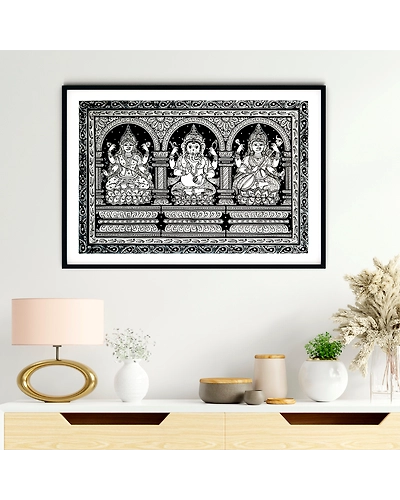 The Lakshmi Darbar Pattachitra Art Painting For Home Wall Art Decor-12665655