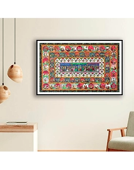 Krishna RaasLeela Pattachitra Art Painting For Home Wall Art Decor