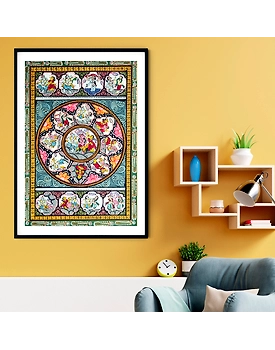 Shri Ganesh Ganpati Journey Pattachitra Artwork Art Painting For Home Wall Art Decor