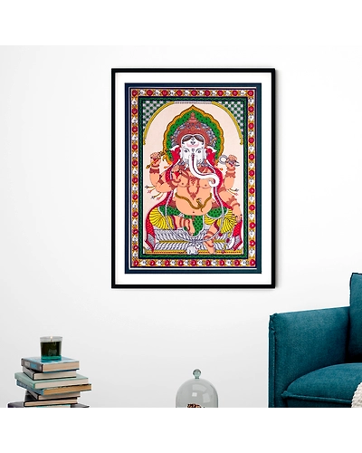 Blessings of Ganesh Ganpati Pattachitra Art Painting For Home Wall Art Decor-12665687