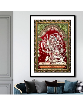 Maa Durga Avatar Pattachitra Art Painting For Home Wall Art Decor