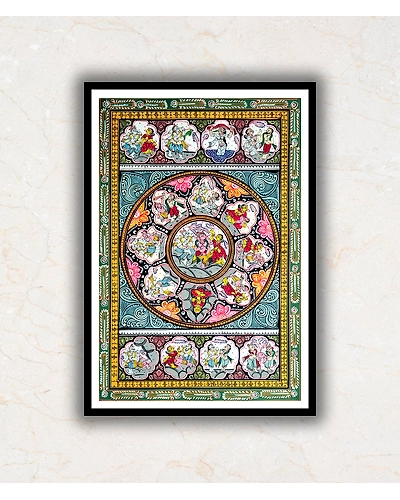 Shri Ganesh Ganpati Journey Pattachitra Artwork Art Painting For Home Wall Art Decor-2