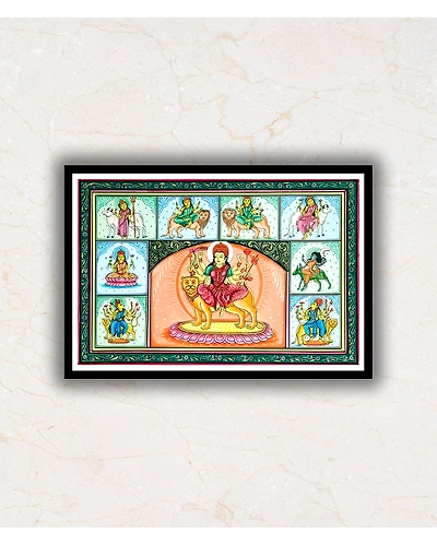 The Incarnations of Durga Pattachitra Art Painting For Home Wall Art Decor-2