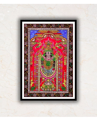 Tirupati Balaji Pattachitra Art Painting For Home Wall Art Decor-2