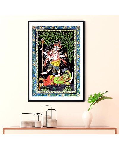 Shiva Tandav Pattachitra Art Painting For Home Wall Art Decor-12665759
