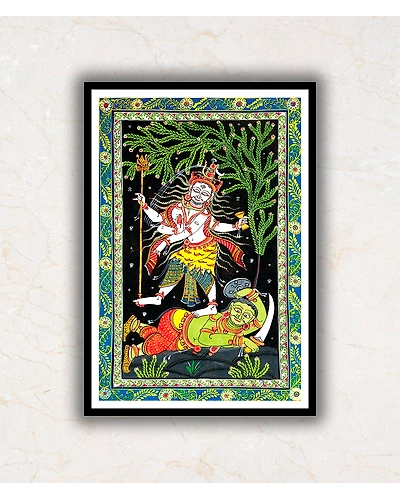 Shiva Tandav Pattachitra Art Painting For Home Wall Art Decor-1