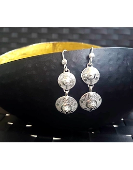 Madhumati - Silver Filigree earrings