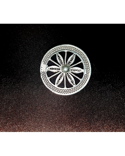 Chakra - Silver Filigree Brooch-1