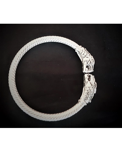 Makarmukhi - Silver Filigree Kangan-12666071