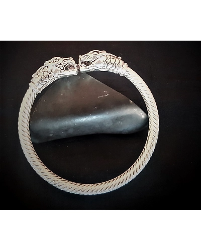 Makarmukhi - Silver Filigree Kangan-2