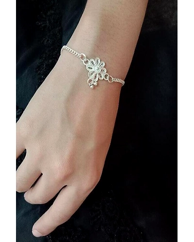 Silver Linings Phulwa Silver Filigree Bracelet-1