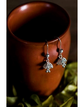 Silver Linings Mini Jhumki Silver Filigree Earrings