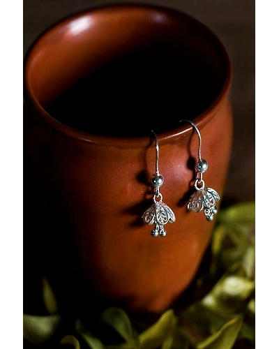 Silver Linings Mini Jhumki Silver Filigree Earrings-12666179