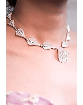 Silver Linings Pankhuri Silver Filigree Necklace