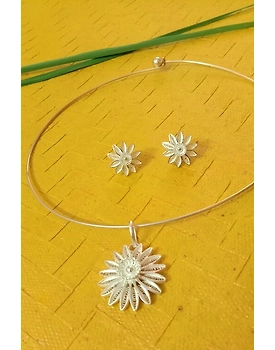 Silver Linings Gulshan Hasli Silver Filigree Necklace