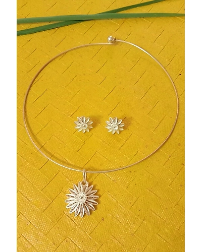 Silver Linings Gulshan Hasli Silver Filigree Necklace-2
