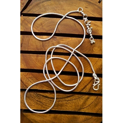 Gonasika Silver Linings Snake Silver Filigree Belly Chain
