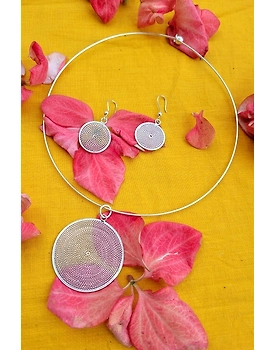 Silver Linings Moon Hasli Silver Filigree Necklace