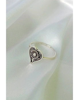 Silver Linings Paan Silver Filigree Ring