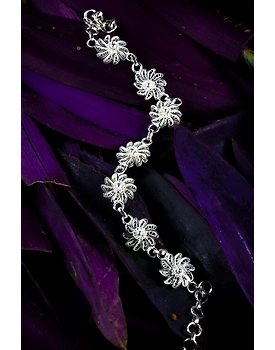 Silver Linings Chakri Silver Filigree Handmade Bracelet