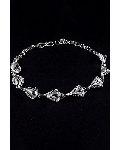 Silver Linings Pankhuri Silver Filigree Handmade Bracelet-2