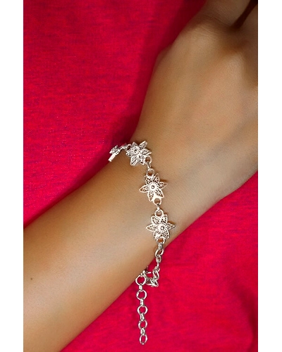 Silver Linings Sitara Silver Filigree Handmade Bracelet-1