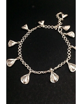 Silver Linings Pankhuriyan Silver Filigree Handmade Bracelet