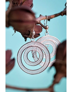 Silver Linings Elegant Silver Filigree Handmade Dangle Earrings
