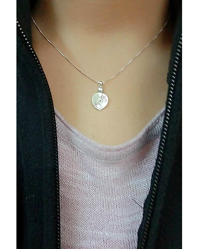 Silver Linings Lotus Silver Filigree Handmade Pendant and Chain-1