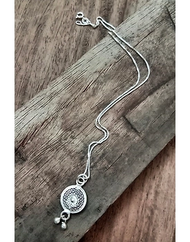 Silver Linings Tinkerbell Silver Filigree Handmade Pendant and Chain