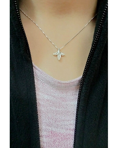 Silver Linings Petite Silver Filigree Handmade Pendant and Chain-1