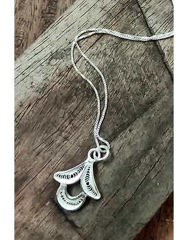 Silver Linings Blossom Silver Filigree Handmade Pendant and Chain