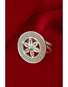 Silver Linings Chakra Silver Filigree Handmade Ring