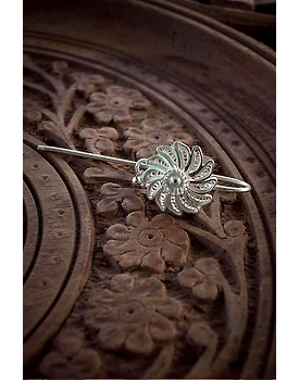 Silver Linings Chakri Silver Filigree Handmade Juda Pin
