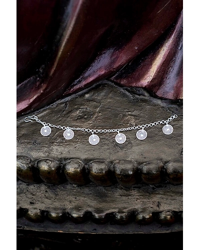Silver Linings Moon Silver Filigree Handmade Bracelet-1