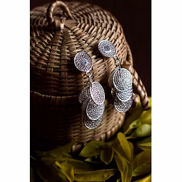 gonasika silver linings mesmerizing tarakasi silver filigree earrings