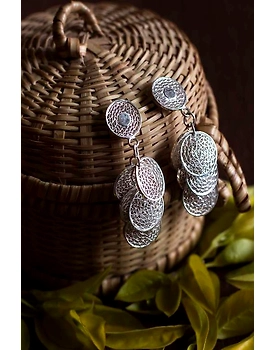 Silver Linings Mesmerizing Tarakasi Silver Filigree Earrings