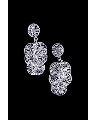 Silver Linings Mesmerizing Tarakasi Silver Filigree Earrings-2