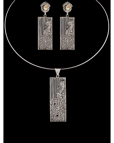 Morni Earrings and Pendant Set-12666871