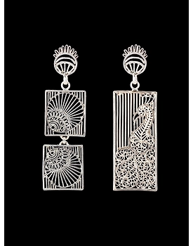 Morni and Pankh Earrings