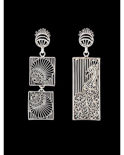 Morni and Pankh Earrings-12666869