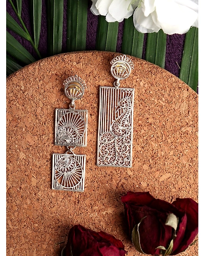 Morni and Pankh Earrings-1