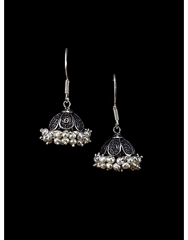 Oxidised Jhumkas