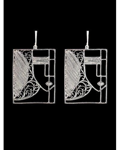 Human Faces Earrings-12666991