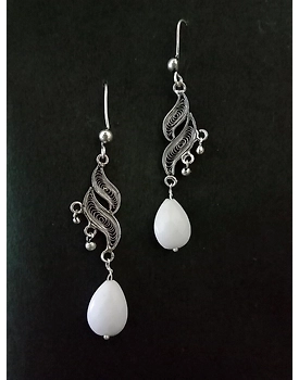 Oxidised Beads Earrings